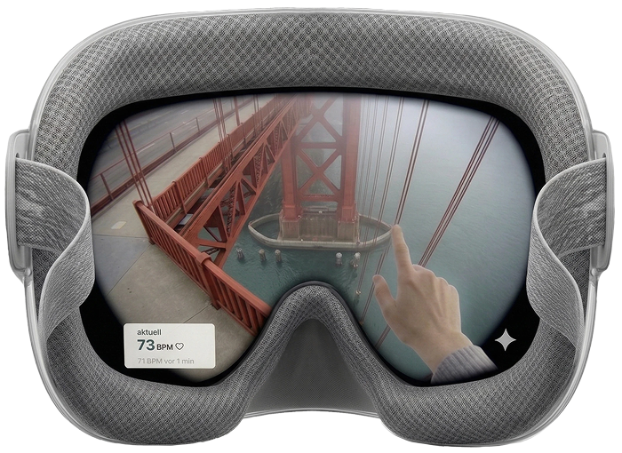 VR headset view of an exposure scenario